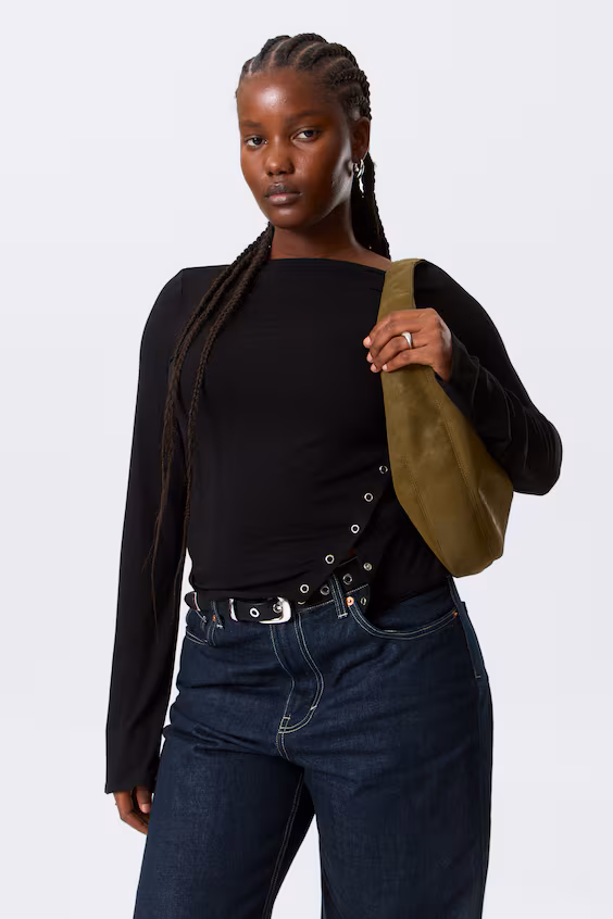 Средняя сумка с круглыми ручками