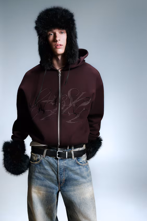 Шапка-ушанка из искусственной кожи