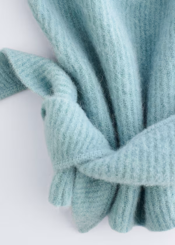 Шарф-капюшон из смеси альпаки