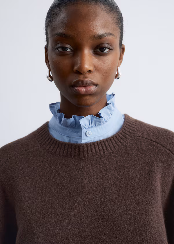 Пуловер из трикотажа