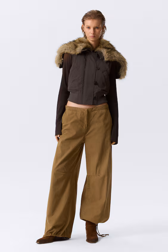 Багги из прочной ткани с низкой посадкой