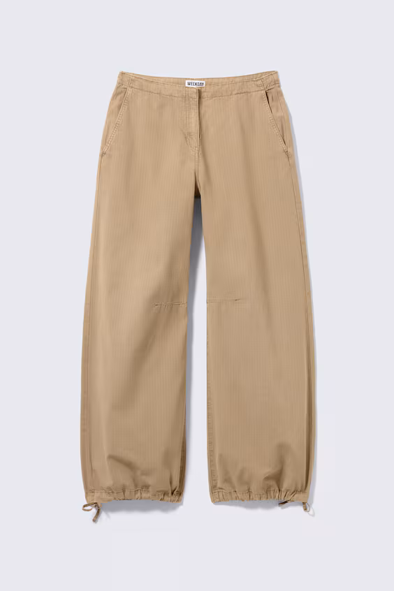 Багги из прочной ткани с низкой посадкой