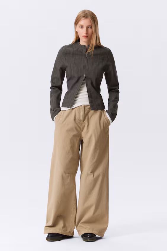 Багги из прочной ткани с низкой посадкой