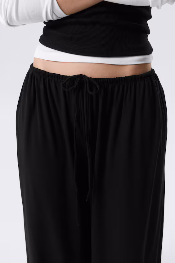 Плавные брюки balloon средней посадки