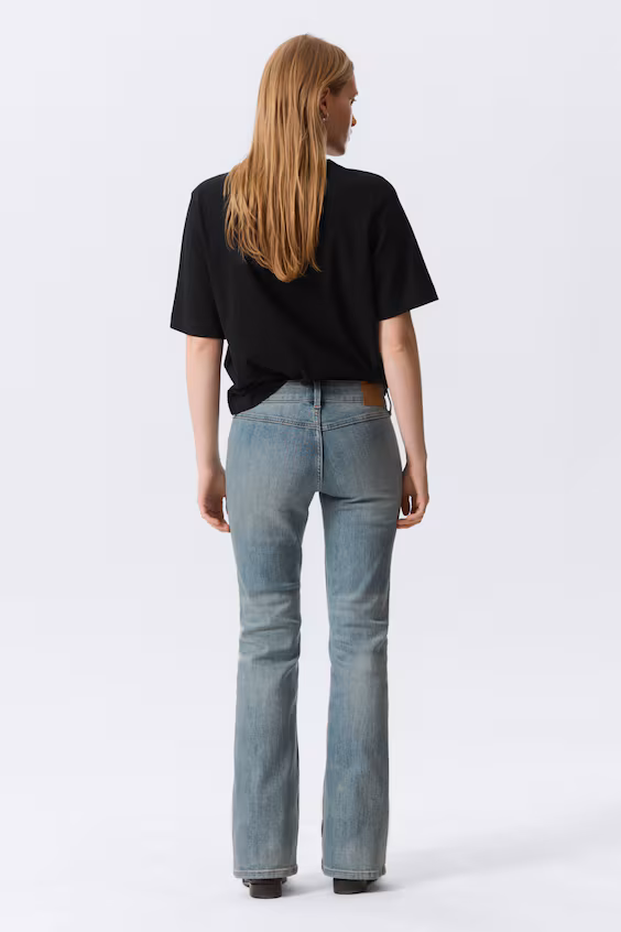 Джинсы bootcut skinny с низкой посадкой