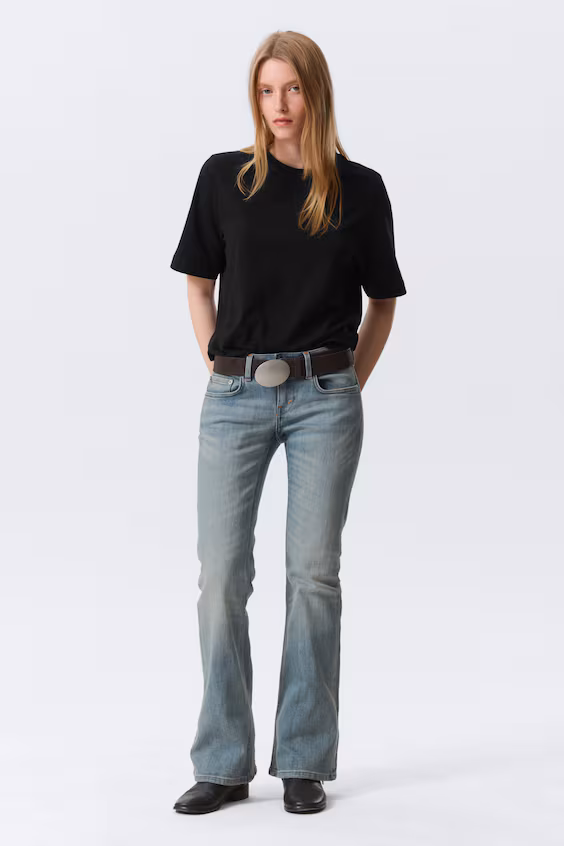 Джинсы bootcut skinny с низкой посадкой