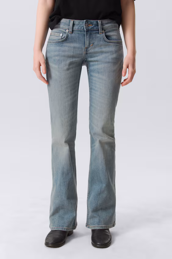 Джинсы bootcut skinny с низкой посадкой