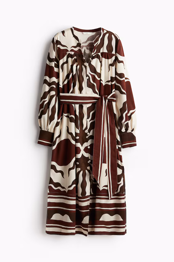 H&m платье-кафтан с поясом для завязывания