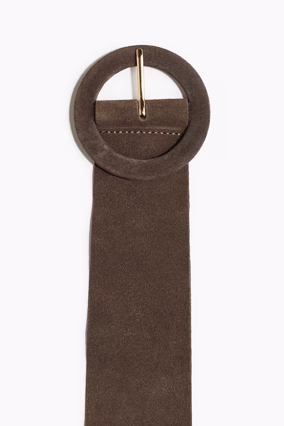Замшевый пояс для талии