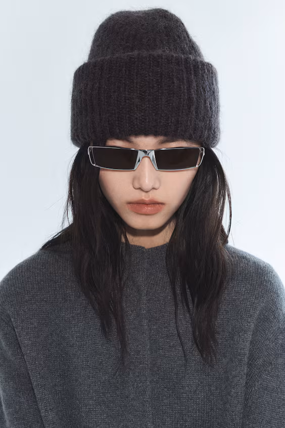 Шапка из смеси мохера