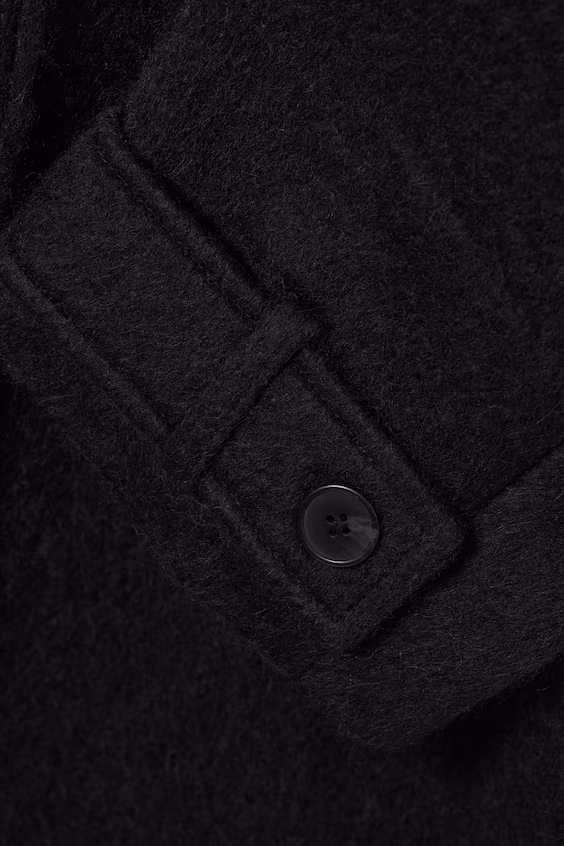 Пальто с одной пуговицей