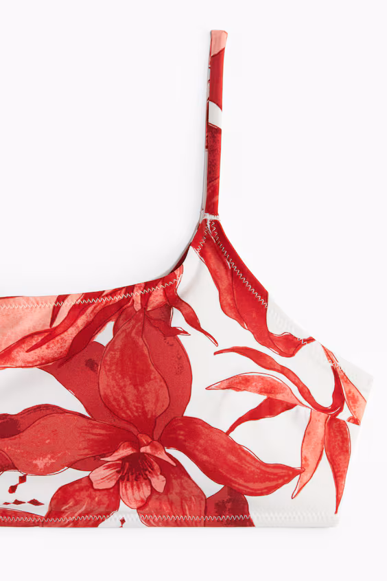 Топ на одно плечо с подушками для бикини