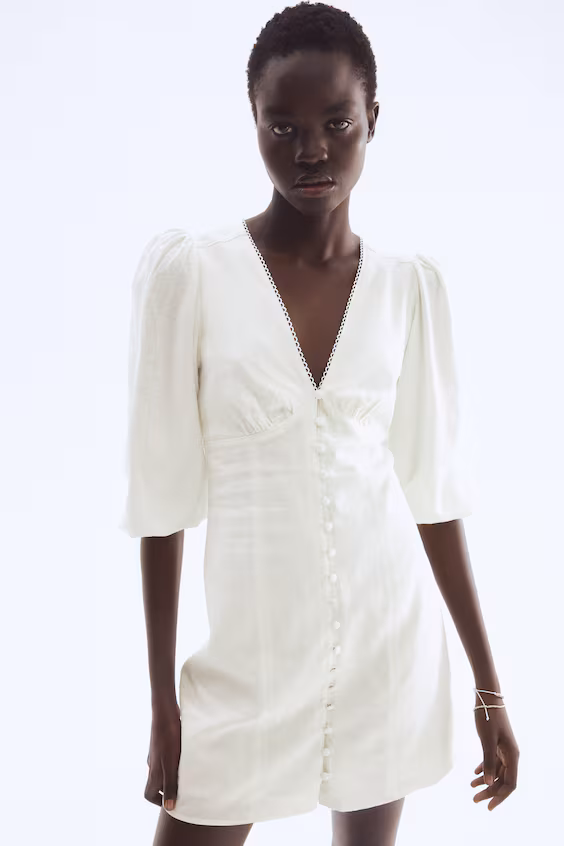 Платье из смеси льна