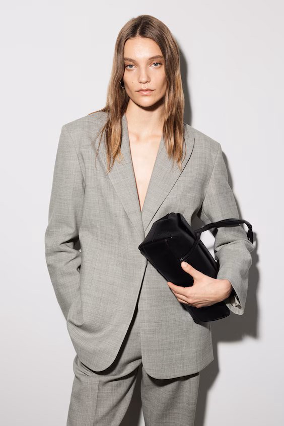 Структурированный пиджак из шерстяной смеси