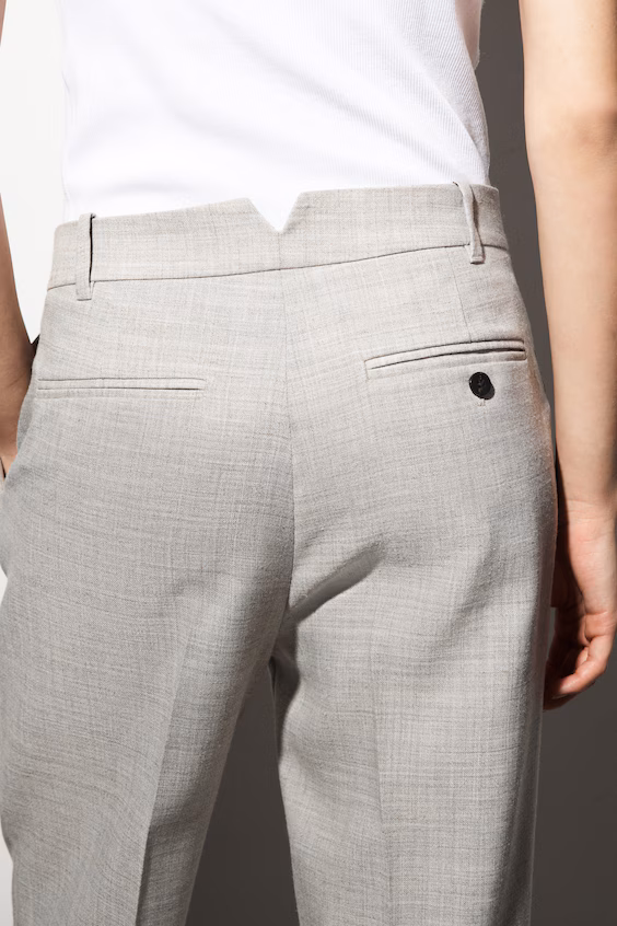 Брюки прямого покроя из шерстяной смеси