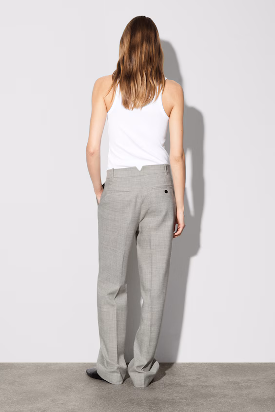 Брюки прямого покроя из шерстяной смеси