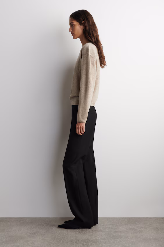 Свитер с круглым вырезом из мериносовой шерсти