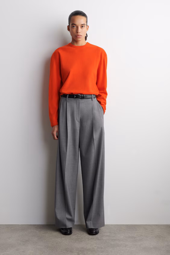 Свитер с круглым вырезом из мериносовой шерсти