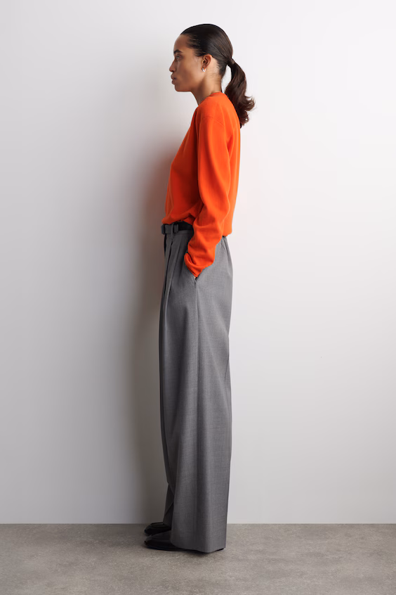 Свитер с круглым вырезом из мериносовой шерсти