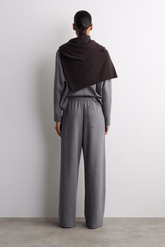 Брюки для тренировок из хлопка с широкими штанинами