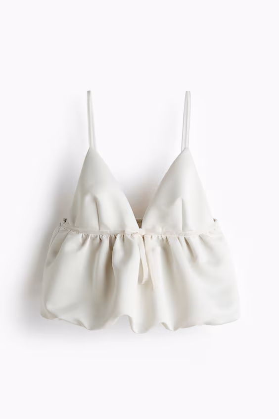 Топ бретелька с кокеткой