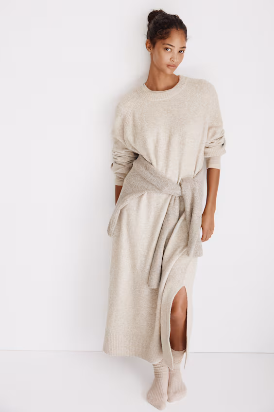 Платье макси из трикотажа