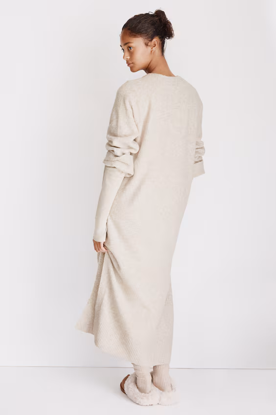 Платье макси из трикотажа