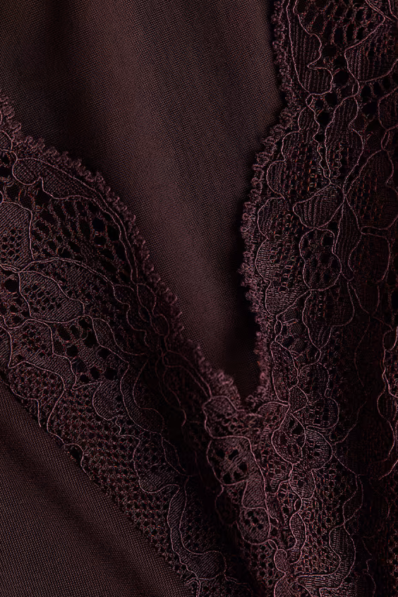 Боди-трусики с кружевом