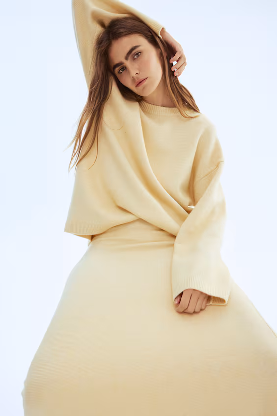 Юбка-колокол в трикотаже