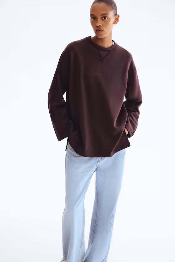 Свитшот с текстовым принтом