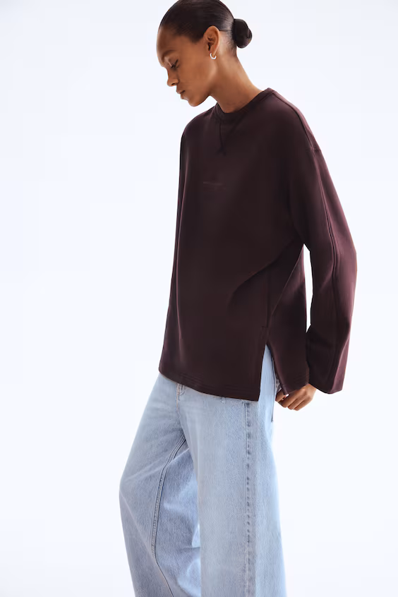 Свитшот с текстовым принтом