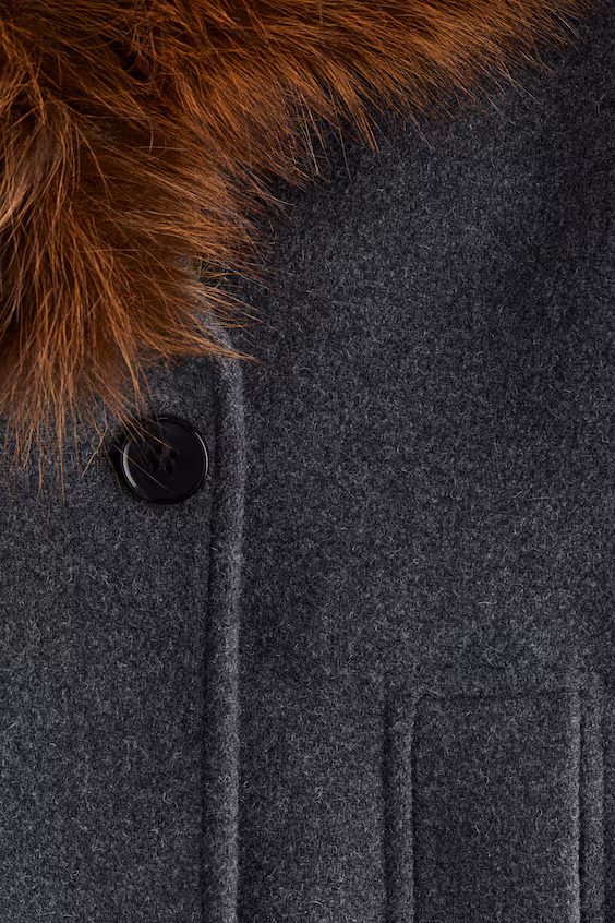 Длинное застежное пальто