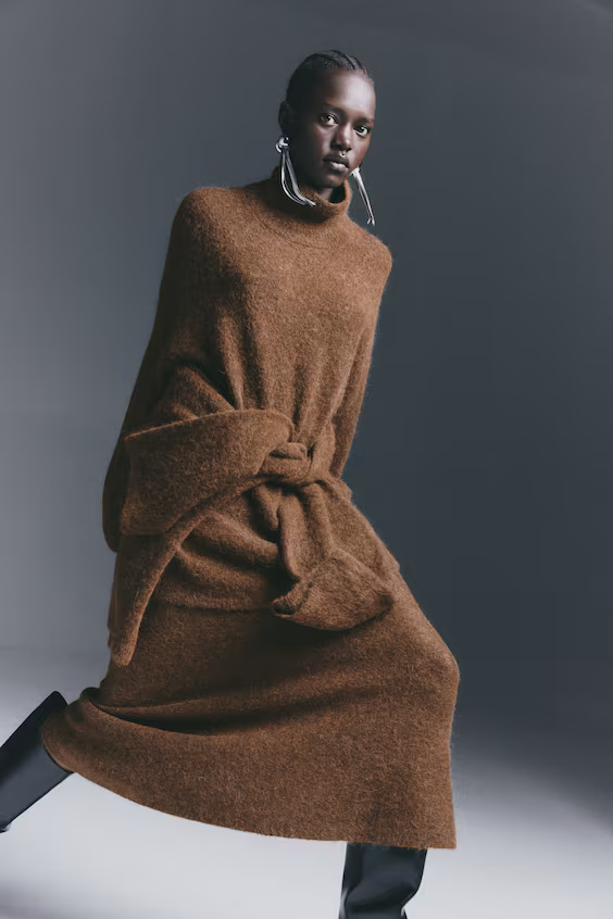 Оверсайз свитер из альпаки