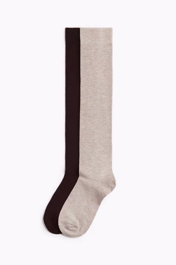 Набор из 2 пар носков до колена