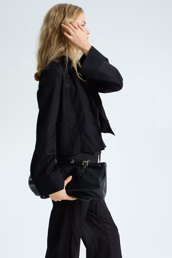 Рубашка для пижамы с рифлеными деталями