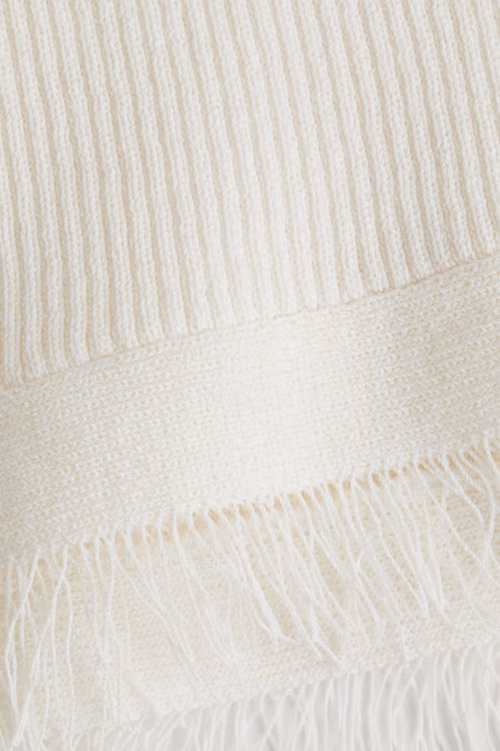 Топ без рукавов с бахромой