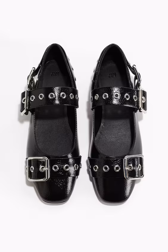 Туфли мери джейн с пряжками