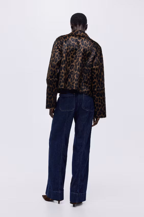 Широкие джинсы до щиколотки