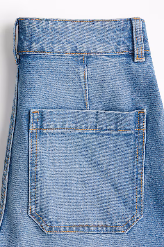 Джинсы широкие до щиколотки