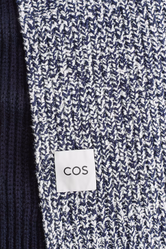 Шарф с принтом звезд и кругов из смесовой шерсти