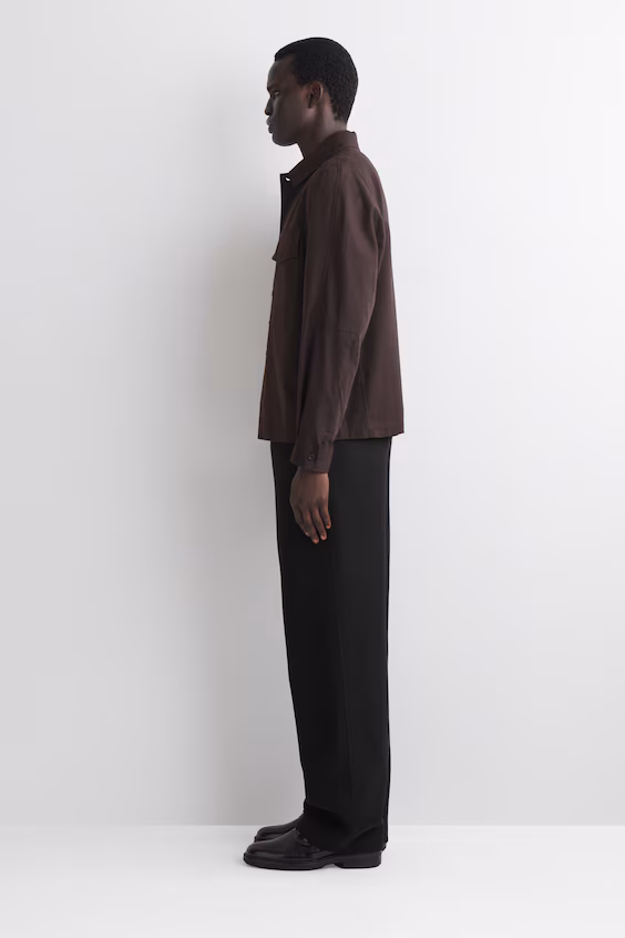 Рубашка из хлопка с комфортным кроем