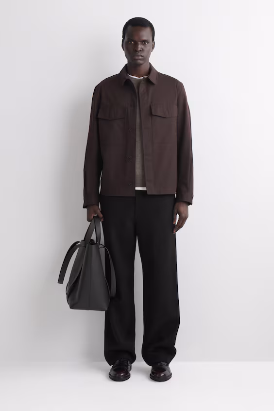 Рубашка из хлопка с комфортным кроем