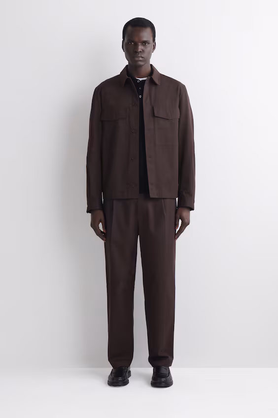 Рубашка из хлопка с комфортным кроем