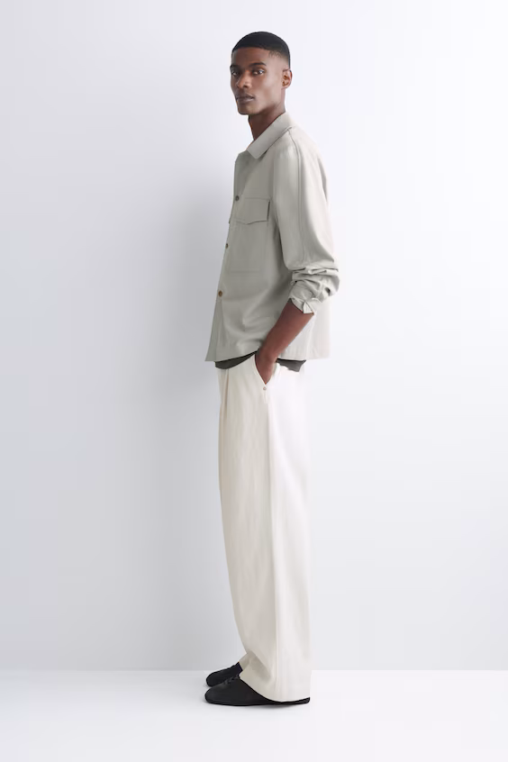 Рубашка из хлопка с комфортным кроем