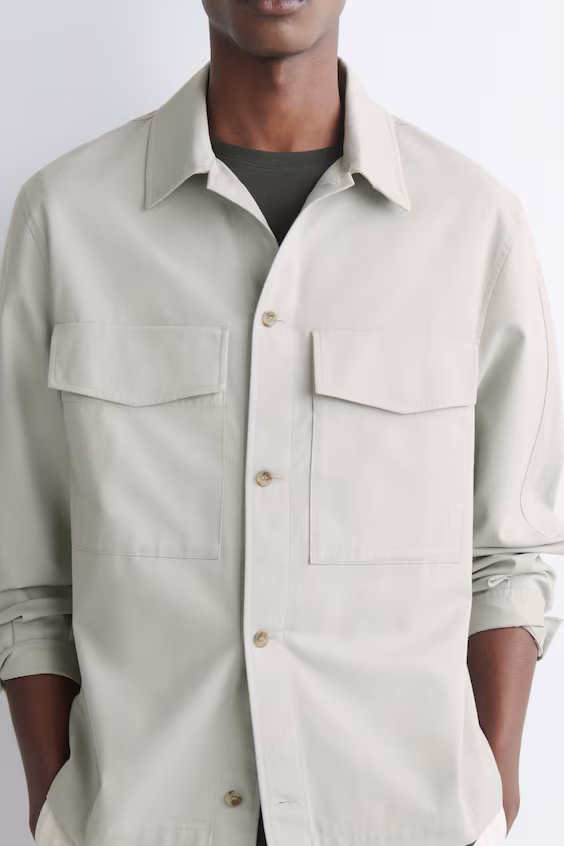 Рубашка из хлопка с комфортным кроем