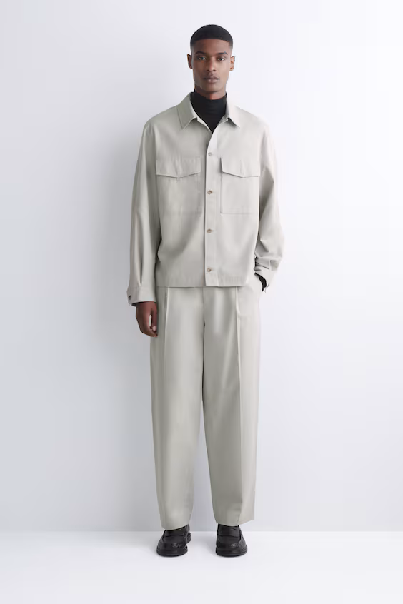 Рубашка из хлопка с комфортным кроем