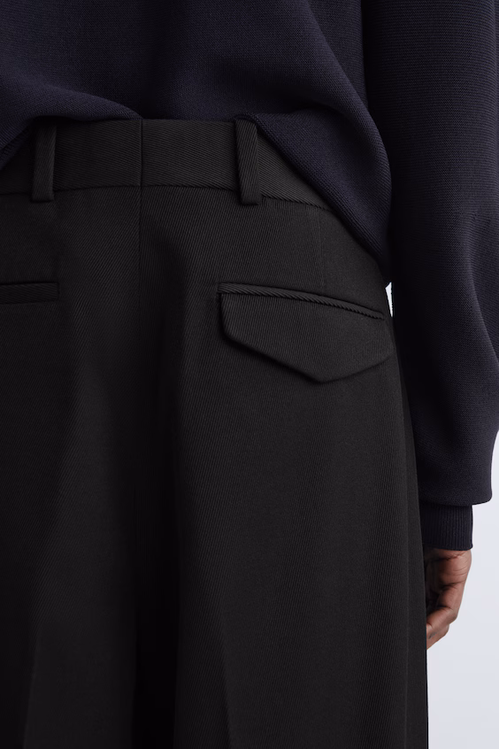 Брюки прямого кроя из шерстяной смеси