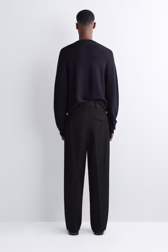 Брюки прямого кроя из шерстяной смеси