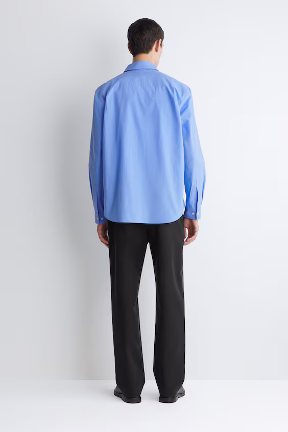 Рубашка в свободном стиле из пима-хлопка