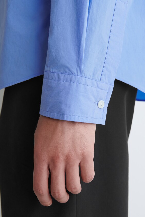 Рубашка в свободном стиле из пима-хлопка